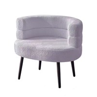 Meubles de chambre à coucher Velours Tissu Salle à manger Bras Chaise Salon Relaxant Fauteuil Moderne Couleur Fauteuils pour Salon