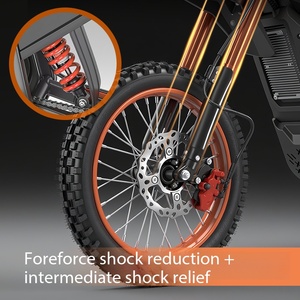 Bicicleta Eléctrica S2 S1 con Motor <span class=keywords><strong>Central</strong></span>, Cuadro de Aluminio, Motor de 3.5KW, Batería de Litio de 60V 27AH para Conducción Todoterreno y Urbana - Product Image 4
