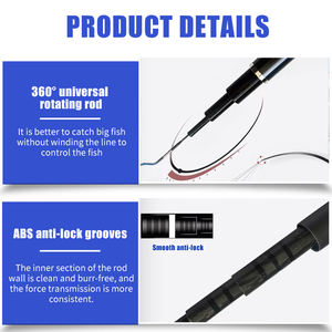 Canne à pêche flottante 4,5 H 28 Action Big <span class=keywords><strong>Game</strong></span>, adaptée à la carpe et à la carpe cruciane - Product Image 3