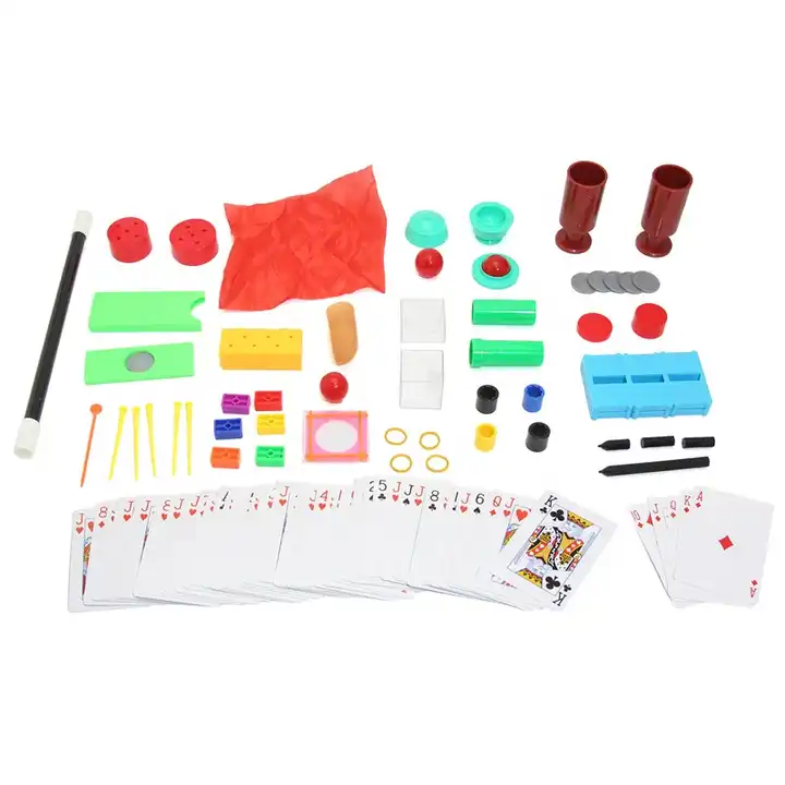 astuces magiques étonnantes ensemble jouets accessoires kits magicien  jouets fournitures tours de magie