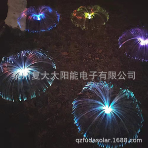 Solar Fiber Jellyfish Light Led <b>String</b> <b>Garden</b> Waterproof Landscape Light Free Standing Mono Si Solar Cell Dc 12V - Product Image 2