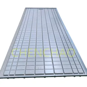 Bandejas de plantación Microgreen profesionales Sistema hidropónico interior de plástico Pvc Bastidores de cultivo de flujo y reflujo