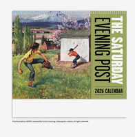 Calendriers muraux vintage classiques américains personnalisés avec logo promotionnel 2027, 11x10 pouces, agrafés, cadeau de bureau, vente en gros pour entreprises