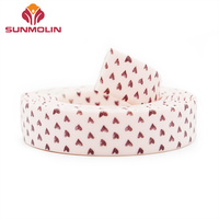 Collier et laisse de chien imprimés en rose personnalisés Sangle enduite de silicone TPU imperméable