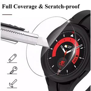 Protector de Pantalla de Vidrio Templado HD Clear 9H para Reloj Inteligente, Película para Reloj Inteligente Samsung <span class=keywords><strong>Galaxy</strong></span> <span class=keywords><strong>Watch</strong></span> 4 40mm 44mm 5pro Teléfono Móvil - Product Image 4