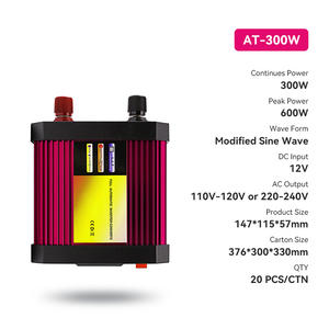 300W HYBRID single-Phase microinverter จอแสดงผล LCD เอาต์พุตคลื่นไซน์สำหรับใช้ในบ้านและรถยนต์/ระบบสุริยะ - Product Image 4