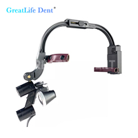 Loupes dentaires binoculaires Greatlife Dent 3.5X avec lampe frontale LED, loupe chirurgicale pour équipement de clinique dentaire