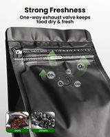 Sacs d'emballage pour café en plastique refermable, imperméables et anti-odeurs, imprimés sur mesure, avec fond plat et fermeture éclair, tailles 1-3 kg