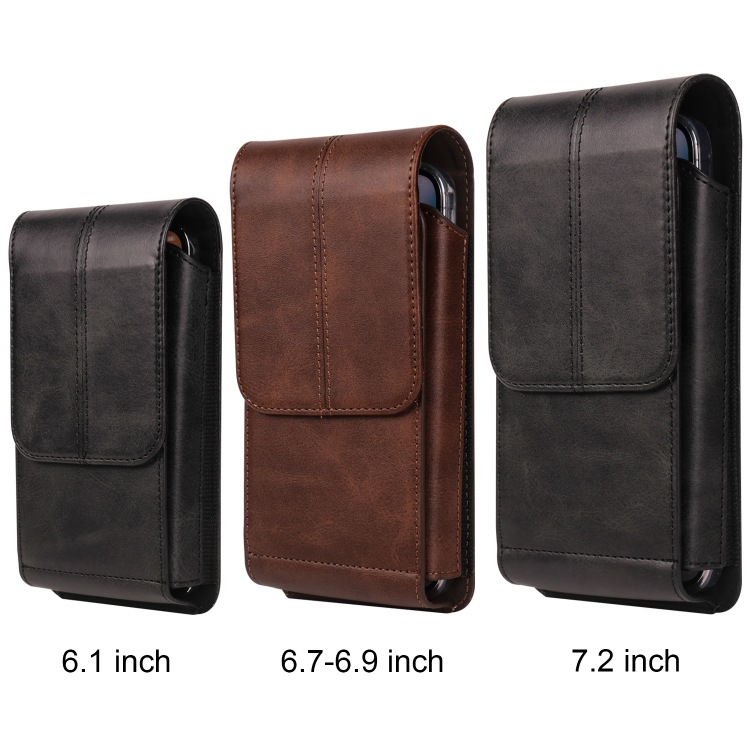 Multifunction Universal Mobile Phone Belt Clip Holster PU Leather Phone Waist Bag Pouch with Card Holder for iPhone for Samsung