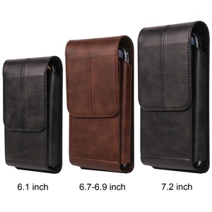 Étui multifonction universel pour téléphone portable avec clip ceinture, en cuir PU, sacoche de ceinture avec porte-cartes pour <span class=keywords><strong>iPhone</strong></span> et Samsung - Product Image 1