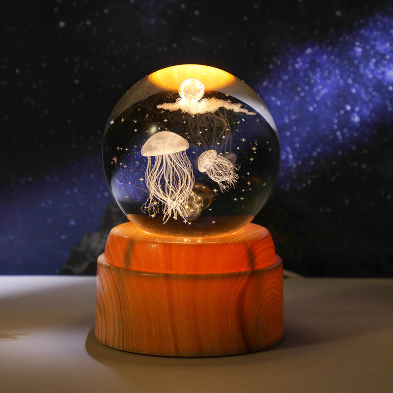 Jellyfish Night Light/orange color
