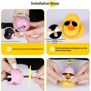 Campana Decorativa con Diseño de Patito Amarillo para Bicicleta, Vehículo Eléctrico y Motocicleta - Diseño Turbo Social Duck Resistente al Viento - Product Image 4