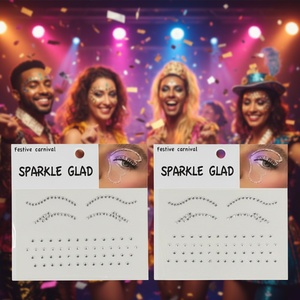 Adesivi Glitterati Peiyong per Carnevale, Accessori Decorativi con Strass per Trucco e Costumi, Modello 316191 - Product Image 3