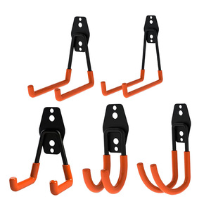 Crochet <span class=keywords><strong>mural</strong></span> en acier pour <span class=keywords><strong>porte</strong></span> de <span class=keywords><strong>garage</strong></span> pour vélo suspendu - Product Image 2