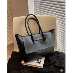 Sac fourre-tout haut de gamme pour femme, grande capacité, style rétro, sac fourre-tout pour les trajets quotidiens, style coréen, nouvelle sortie, grand sac pour un usage quotidien - Product Image 2