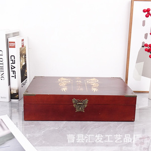 Camphor Wood Genealogy <b>Box</b> 35x24x8.5 Cm Rectangular Covered Family Tree Storage <b>Box</b> For Ancestral Records - Product Image 3
