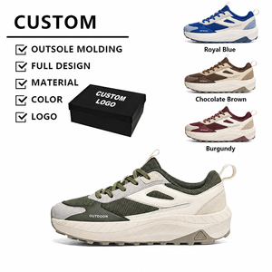 Sneakers Casual da Uomo Zero Drop con Suola Spessa, in Camoscio Verde Oliva e Mesh, con Striscia Riflettente, Suola in Gomma Antiscivolo con Tacchetti, <span class=keywords><strong>Scarpe</strong></span> da Passeggio - Product Image 1