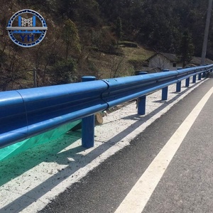Barrière de sécurité routière en acier à double vague pour <span class=keywords><strong>autoroute</strong></span>, pont et bord de route, type W-Beam, pour la construction - Product Image 6