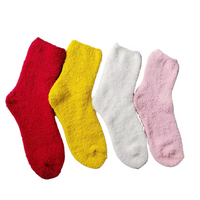 Chausson en peluche super douce Chaussette décontractée pour dormir à la maison Chaussettes douillettes