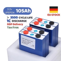 Stock UE 3.2v 280ah 314ah 105ah Batterie LiFePo4 Phosphate de fer de lithium Haute efficacité Système de stockage d'énergie Profonde 8000+ cycles