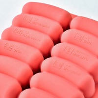 Moule à hot-dogs en silicone antiadhésif sans BPA, moule à saucisses en silicone à 6 cavités, plateau à glace et chocolat fait maison avec couvercle – Offre Spéciale