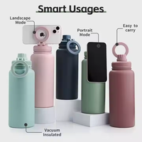 Botol Termos Olahraga Berat Kustomisasi Unggulan, Stainless Steel, untuk Perjalanan, Gym, dan Olahraga, Isolasi 12-24 Jam, Aman untuk Ponsel dengan Magnet