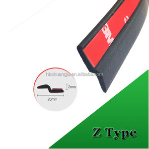 Bande d'étanchéité en <span class=keywords><strong>caoutchouc</strong></span> pour portières <span class=keywords><strong>de</strong></span> voiture, ruban d'isolation phonique, résistant aux intempéries, Type D, B, P, Z, étanche, adhésive, 6 pièces - Product Image 5