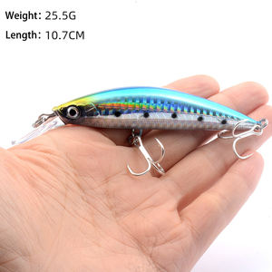 थोक मीनअब बड़े ग्राम मछली पकड़ने के लुर 25.5 जी/10.7 सेमी लंबे थ्रो से डूबी प्लास्टिक मिराई - Product Image 4