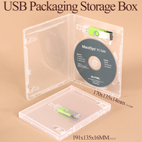 WEISHENG - Estuche Organizador de Almacenamiento Multi USB con Logotipo Personalizado, Cajas de Almacenamiento para Blu-ray con Soporte para DVD, Estuche de Viaje para Unidades Flash USB