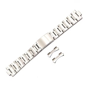 Correa de reloj de lujo de dos tonos de acero inoxidable 316L de 20mm, estilo antiguo para pulsera <span class=keywords><strong>Oyster</strong></span> con extremo curvo hueco para Rolex - Product Image 6