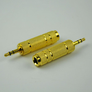 Convertidor de audio de 3,5 mm macho a 6,5 mm hembra, adaptador estéreo de metal chapado en oro para dispositivos de audio - Product Image 2
