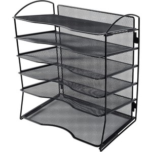 Organizador de Escritorio de Metal de 6 Niveles, Bandeja para Papel, Portadocumentos Tamaño A4/Carta, Apilable, para Oficina, Escuela, Hogar - Product Image 3