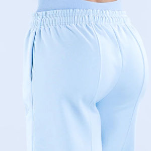 <span class=keywords><strong>Pantaloni</strong></span> da Jogging da <span class=keywords><strong>Donna</strong></span> in Tessuto Felpato <span class=keywords><strong>Blu</strong></span> Chalk con Logo Personalizzato, Vestibilità Regolare, Cordoncino, Ecologici, per l'Inverno - Product Image 6