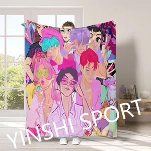 3000 + Thiết Kế Tốt Nhất Phim Hoạt Hình Phim Hoạt Hình Kpop Quỷ Thợ Săn Saja Chàng Trai Chăn Siêu Mềm Flannel Sofa Du Lịch Hoạt Hình Hổ Chăn - Product Image 5