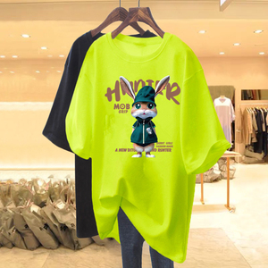 T-shirts d'été 100 % coton pour femmes 2026 – Vente en gros de t-shirts graphiques à col rond pour femmes, hauts courts à manches courtes, t-shirts Spirit - Product Image 5
