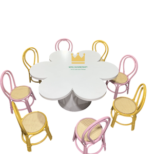 Sillas Infantiles de Mimbre Hechas a Mano, Muebles para Fiestas de Cumpleaños, Asientos Infantiles de Mimbre Natural, Fabricante - Product Image 6