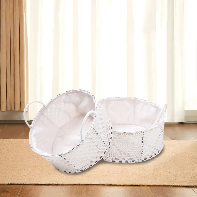 Durable Home Storage Companion Handwoven Laundry Hamper Cotton Rope Basket Origin Type Size Friendly Place