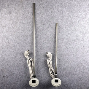 Nhiệt điện sưởi ấm yếu tố khăn đường sắt tản nhiệt 300 <span class=keywords><strong>Watts</strong></span> Trắng chrome đen - Product Image 5