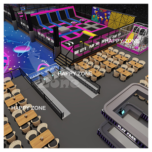 Parque Infantil Interior con Temática Espacial |   Parque de Trampolines Comercial con Pista de Go-Karts y Circuito de Obstáculos Ninja, Gran Parque de Atracciones - Product Image 4