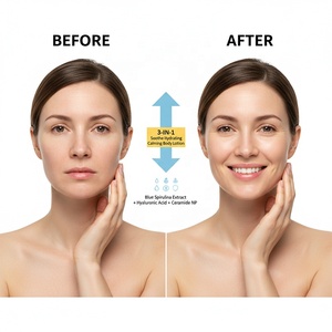 Loción Corporal Suave, Calmante, Hidratante y Controladora de Grasa con Ácido Hialurónico, Extracto de Espirulina Azul, Ceramida NP y Fragancia a Naranja - Product Image 3