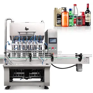 6-head Automatic Liquid Water Bottling Filling Machine Systems Liquid Lotion Cosmetic Filling Machine