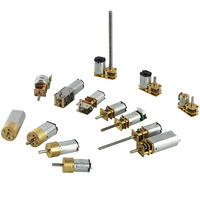Micro-moteur DC 12 volts 110 tr/min, moteur à engrenages DC avec arbre long à filetage et encodeur