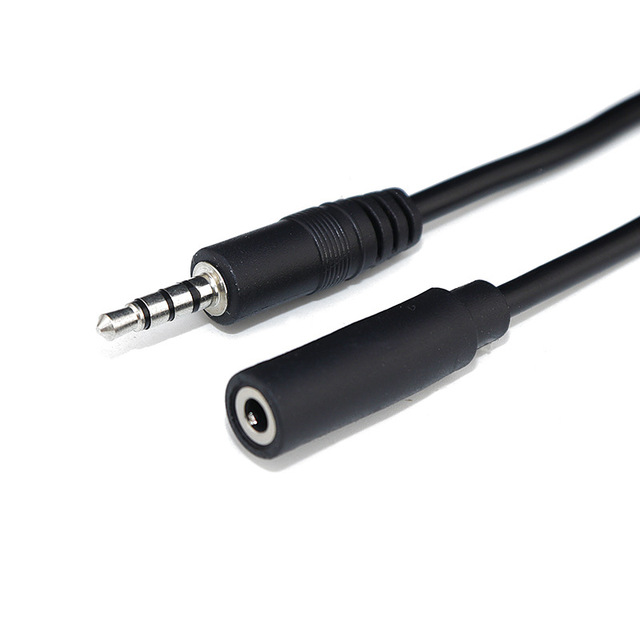 Braid Shielding PVC Jacket Male Female Extension Connector 3.5mm Stereo TRS Audio Cable for Headphones