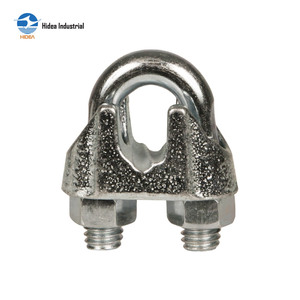 Collier de serrage pour câble en acier inoxydable AISI 304 316 type <span class=keywords><strong>Bulldog</strong></span>, attache de câble en acier malléable de type US, collier de serrage en U poli pour câble métallique pour levage maritime - Product Image 4