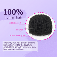 ANNA Factory Direct Extensions de cheveux 100% naturels couleur naturelle en vrac pour tresses bohèmes, torsades crépues et tresses de locs, vente en gros