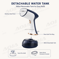 Mini fer à vapeur électrique portable avec protection anti-brûlure à sec, 1700W, réservoir d'eau de 360ml, pour la maison, l'hôtel, les voyages, fer à vapeur portatif pour vêtements