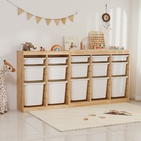 Étagère à livres en bois moderne pour enfants, boîte de rangement, jouets, livres, étagères, armoires de rangement pour chambre à coucher, école maternelle