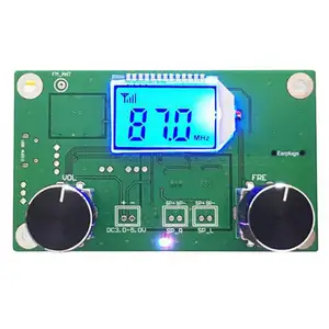 87-108MHz With Serial Control DSP & PLL Digital Stereo FM Radio Receiver Module With Silencing LCD Display 3-5V LCD Module