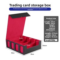 Boîte à cartes personnalisée en plastique à quatre rangées, style fenêtre, capacité 3000+, haute résistance, pour Commander Deck, en stock – Meilleure vente