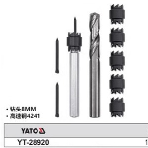 Yato Twist <b>Drill</b> <b>Bit</b> Set 8mm High Speed Steel For Metal Drilling YT-28920 - Product Image 1